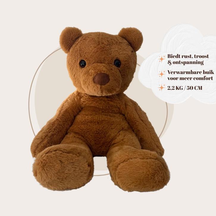 Verzwaringsknuffel 2,2kg! Poes, beer of koe, Kinderen en Baby's, Speelgoed | Knuffels en Pluche, Nieuw, Beer, Verzenden