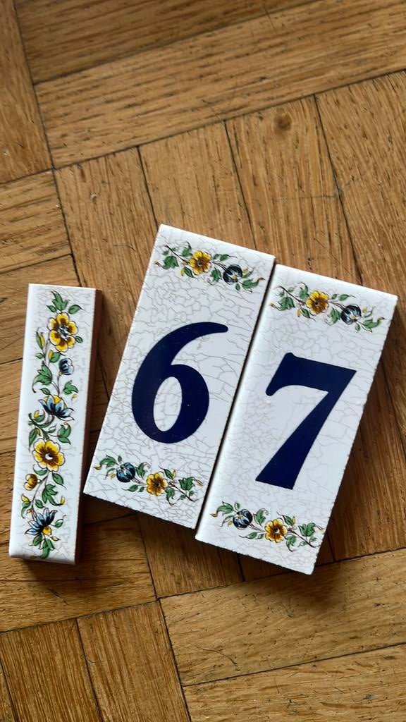 Cijfers steen  7 9 6, Collections, Signets, Enlèvement, Comme neuf