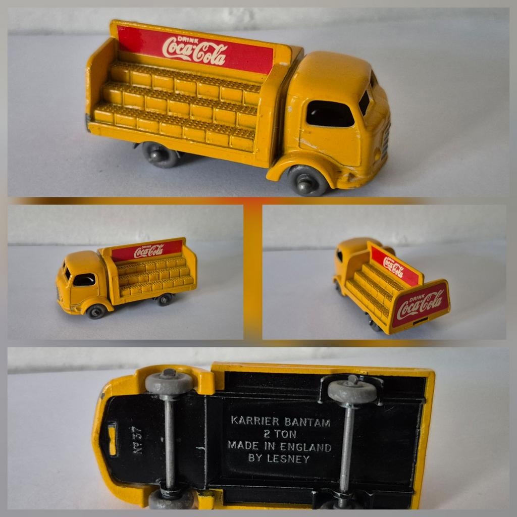 Matchbox Lesney 37-B Coca Cola Lorry, Ophalen of Verzenden, Zo goed als nieuw, Auto