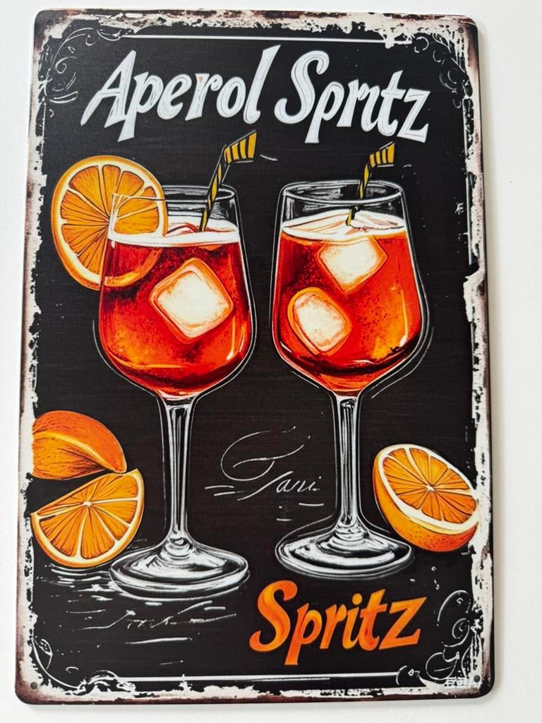 Metalen reclamebord Aperol, Ophalen of Verzenden, Nieuw, Reclamebord
