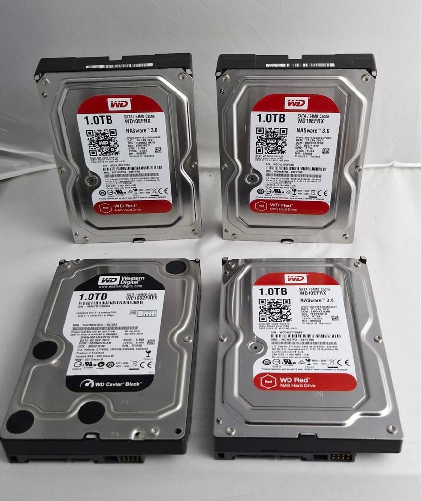 4 x Harde schijf 1TB, Informatique & Logiciels, Disques durs, Serveur, NAS, Enlèvement ou Envoi