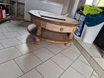 Eiken ronde salontafel, Huis en Inrichting, Tafels | Eettafels, Ophalen