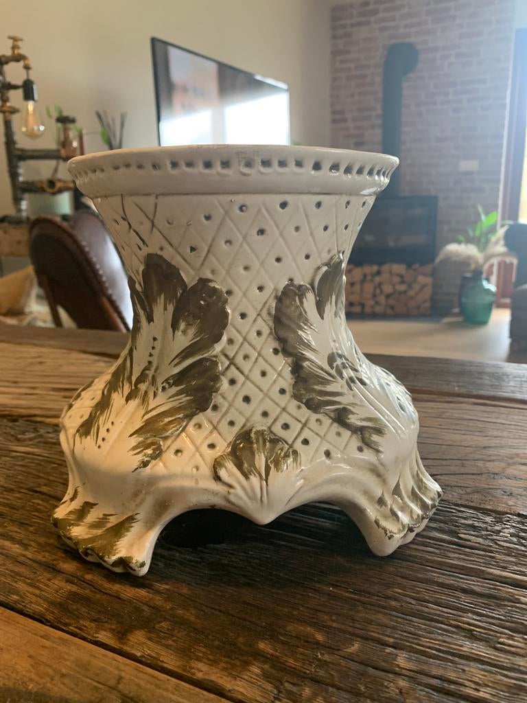 Pot Bassano vintage - vase - céramique italienne faite main, Antiquités & Art, Enlèvement ou Envoi