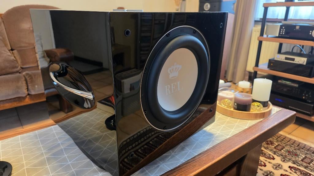 REL S/510 subwoofer met Airship II, TV, Hi-fi & Vidéo, Enceintes, Autres marques, Subwoofer, Comme neuf, Enlèvement