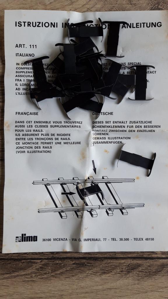 Lima schaal 0 spoor klemmen, Hobby en Vrije tijd, Ophalen of Verzenden