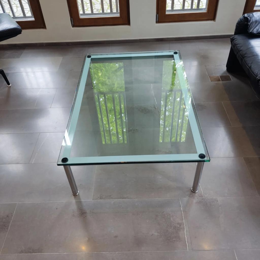 Cassina Le Corbusier salontafel LC-10 P, Huis en Inrichting, Tafels | Sidetables, Gebruikt, 75 cm of meer, 100 tot 150 cm, Rechthoekig