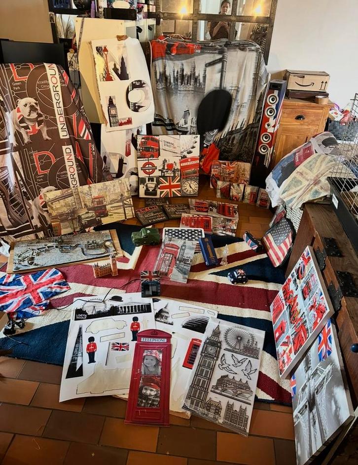 Gros lot déco thème Londres / Angleterre/ UK/ British, Immo, Chambre recherche