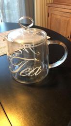 Glazen dubbelwandige theepot Rivièra Maison, Huis en Inrichting, Keuken | Servies, Ophalen, Zo goed als nieuw