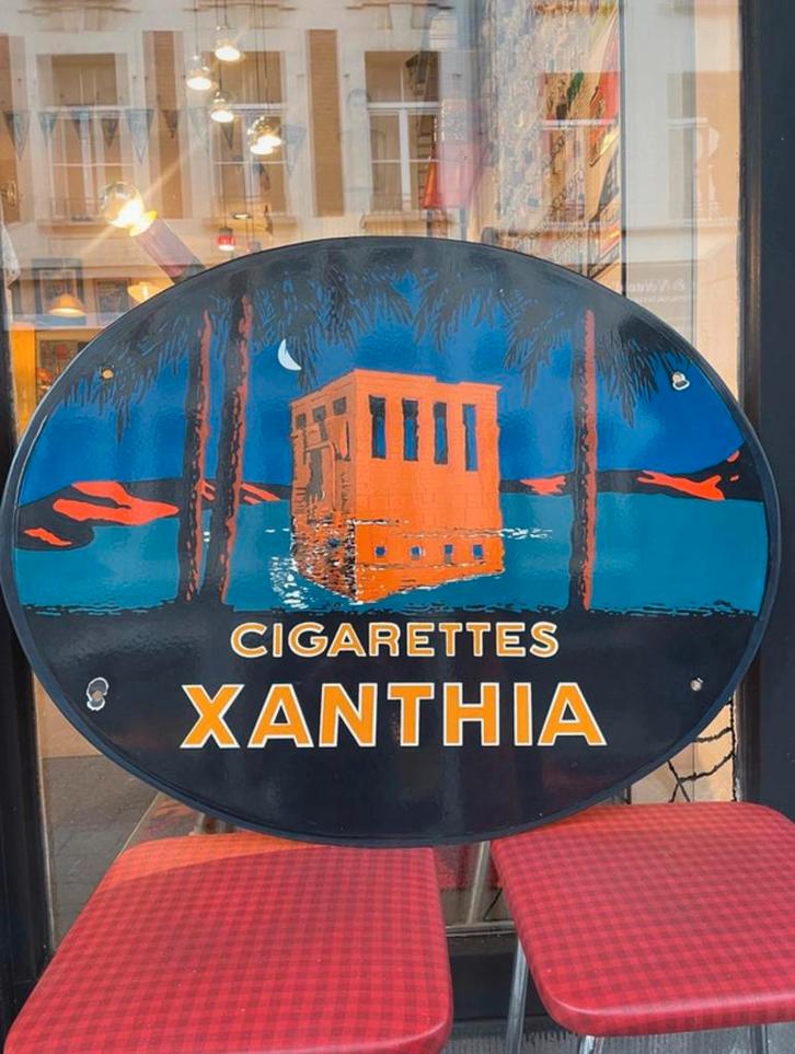 Plaque émaillée Xanthia, Antiek en Kunst, Antiek | Email, Ophalen of Verzenden