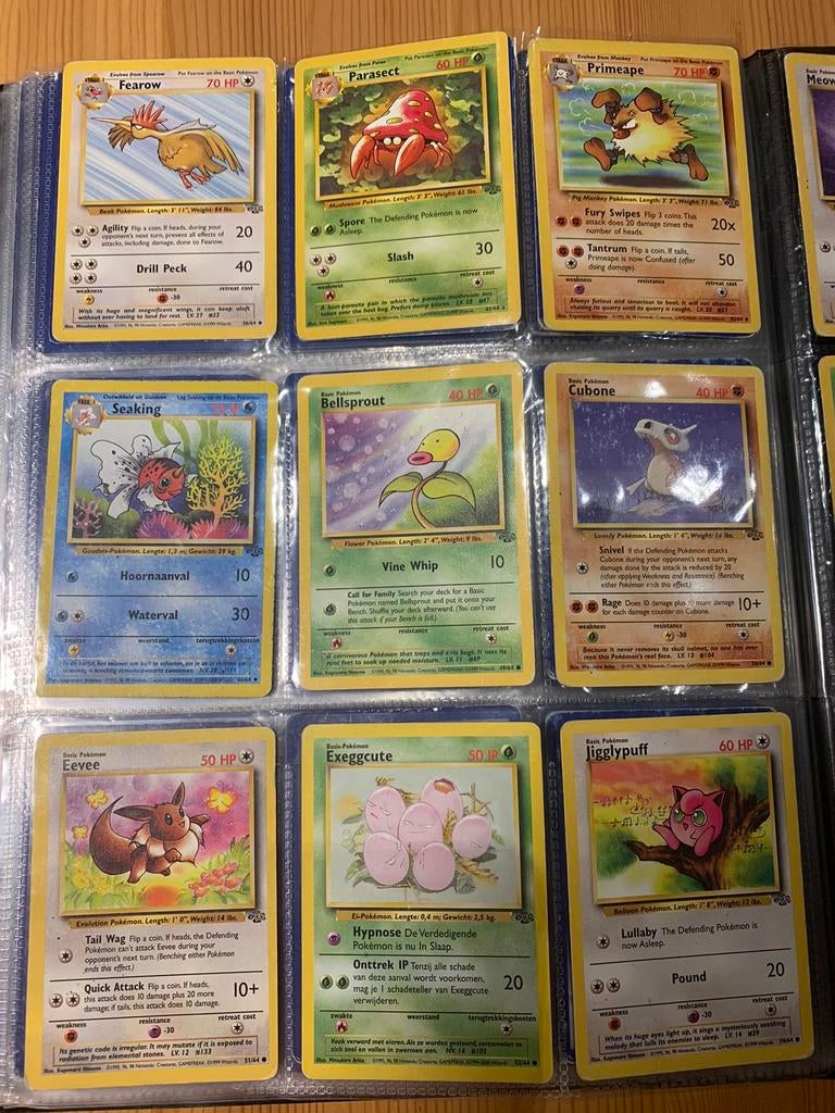 Cartes Pokémon - Jungle, Enlèvement ou Envoi, Utilisé, Plusieurs cartes
