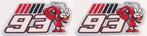 Marc Márquez metallic sticker set #5, Motoren, Verzenden