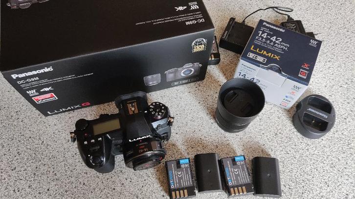 Panasonic Lumix G9 + Pk 14-42 + 25 mm f/1.7, TV, Hi-fi & Vidéo, Appareils photo numériques, Comme neuf, Enlèvement
