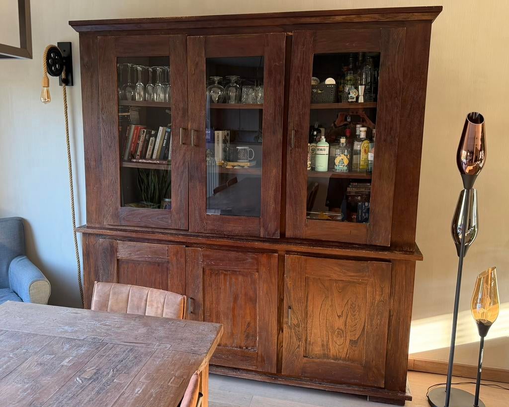 Handgemaakte buffetkast, Huis en Inrichting, Ophalen, 200 cm of meer, 200 cm of meer, Rustiek / industrieel