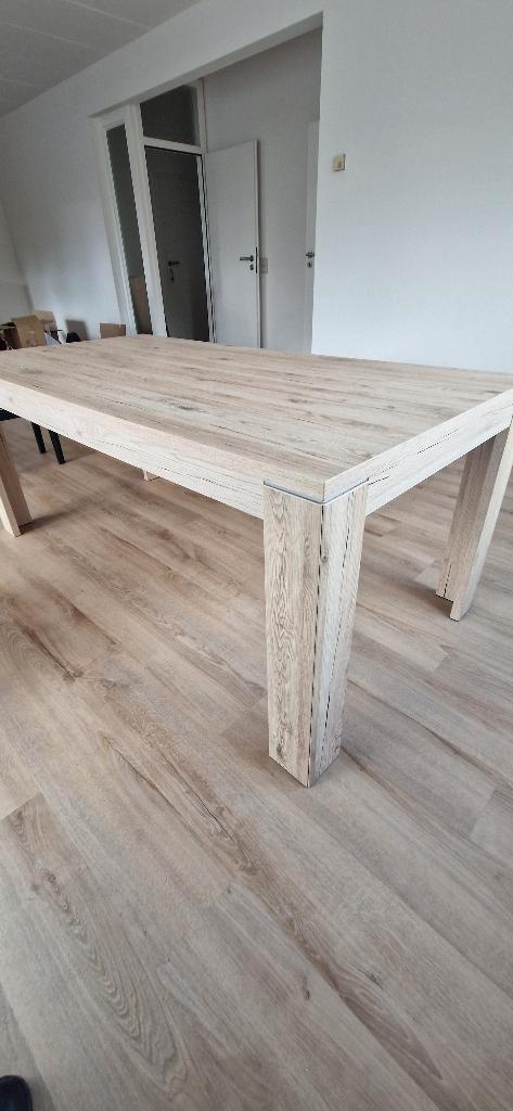 Eettafel hout, Huis en Inrichting, Tafels | Eettafels, Gebruikt, 50 tot 100 cm, 150 tot 200 cm, Vier personen, Rechthoekig, Overige houtsoorten
