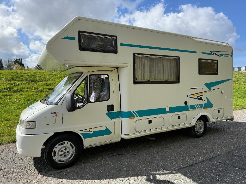 Concorde Full options Airco + Satellite + LPG - CT OK, 6 à 7 mètres, Toilette à cassette, Fiat, Marchepied électrique