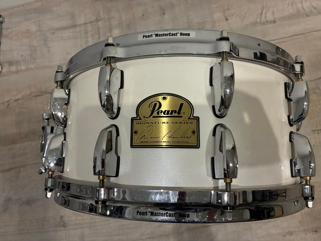 Snare Pearl Signature Dennis Chambers 14x6,5, Ophalen, Zo goed als nieuw, Pearl