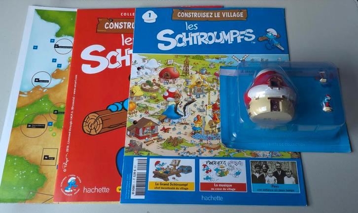 No 1 Construisez le Village des Schtroumpfs Grand Schtroumpf, Collections, Schtroumpfs, Neuf, Poupée, Figurine ou Peluche, Grand Schtroumpf
