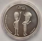 Beavis and Butt-Head  1 Oz 999 Silver, Ophalen of Verzenden, Losse munt, Zilver