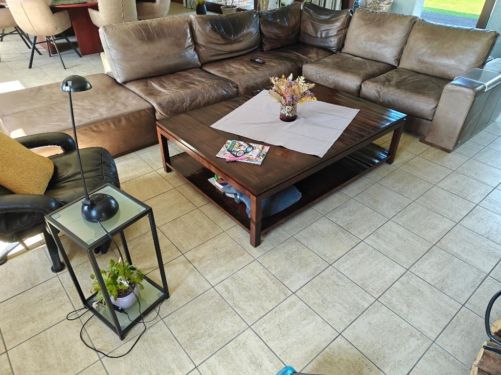 hoeksalon, Ophalen, Gebruikt, Leer