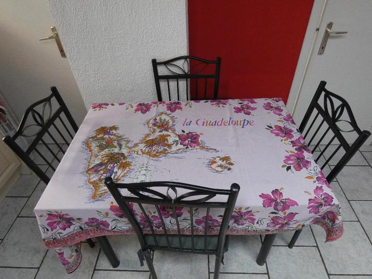 Ensemble table de cuisine, Maison & Meubles, Cuisine | Couverts, Utilisé, Autres matériaux, Enlèvement