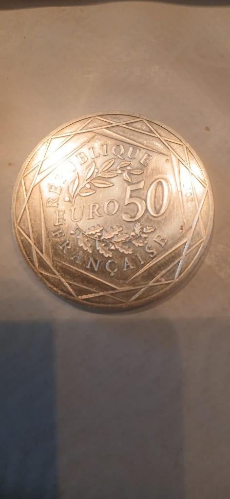50 EUROS EN ARGENT 41 gr . 900  france jp gauthier, Envoi, France, Monnaie en vrac, Argent