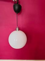 JÄRPLIDEN Suspension en blanc verre/nickelé 30cm, Maison & Meubles, Lampes | Suspensions, 75 cm ou plus, Comme neuf, Verre, Enlèvement