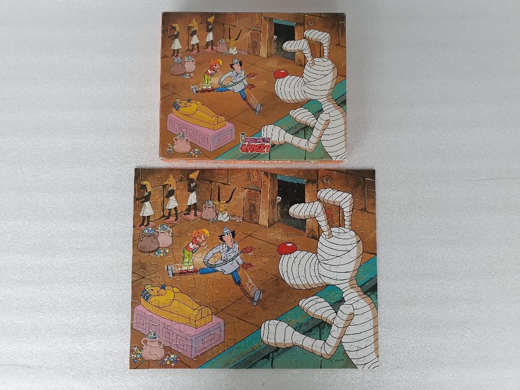 Puzzel Inspecteur Gadget (Hasbro, MB, 1984), Ophalen of Verzenden, Gebruikt