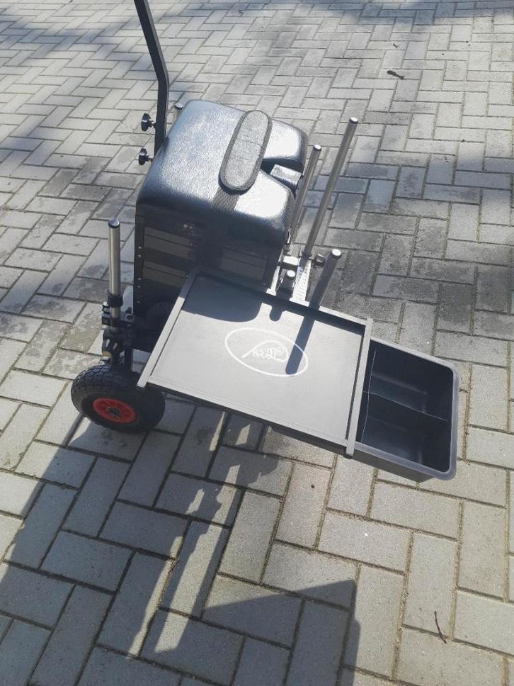 Elite viskist met transportsysteem, Sports nautiques & Bateaux, Pêche à la ligne | Général, Utilisé, Enlèvement