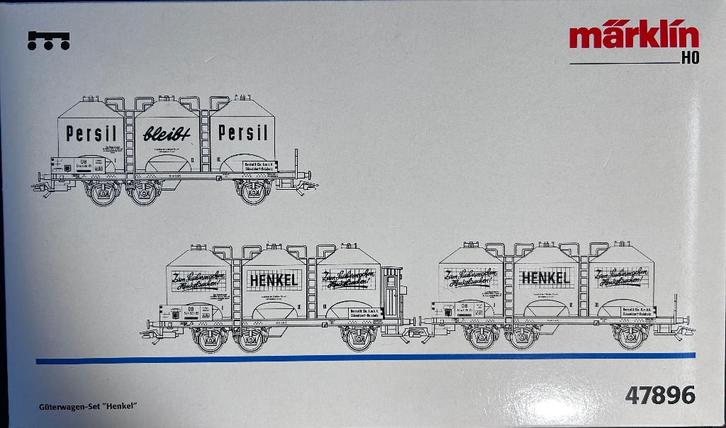 3373. Coffret de wagons-silos « Henkel » H0 Märklin., Hobby & Loisirs créatifs, Trains miniatures | HO, Neuf, Set de Trains, Märklin