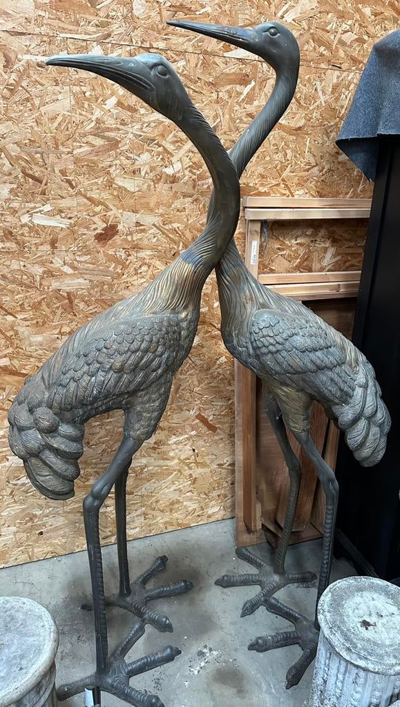 Mooie vogels in brons, Tuin en Terras, Ophalen, Gebruikt