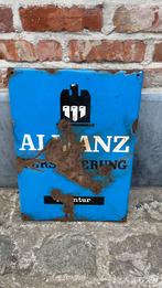 Emaille bord allianz., Ophalen of Verzenden, Gebruikt, Reclamebord