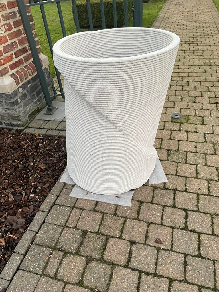 Beton print vaas, Tuin en Terras, Ophalen, Zo goed als nieuw, Beton