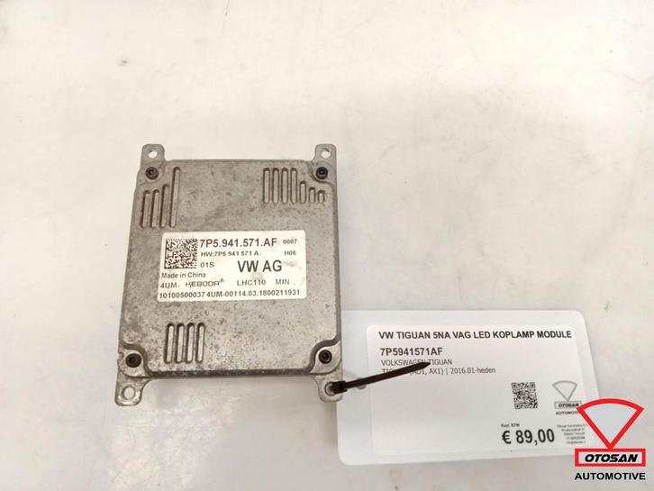 Module de phares LED VAG VW Tiguan 5NA 7P5941571AF, Autos : Pièces & Accessoires, Éclairage, Volkswagen, Utilisé
