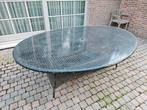 GRATIS AF TE HALEN: Grote XL Ovale Tuintafel (208 x 149 cm), Ophalen, Gebruikt, Ovaal, Wicker