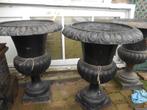 Gietijzeren bloempotten, Tuin en Terras, Ophalen, Gebruikt, 40 cm of meer, Tuin