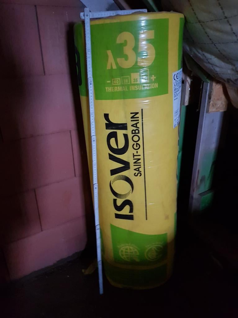Isolatie, Rockwoll, Doe-het-zelf en Bouw, Isolatie en Afdichting, 12 cm of meer, Nieuw, 15 m² of meer, Glaswol