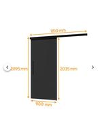 Porte coulissante complète Schulte, Neuf, 75 à 150 cm, Baie vitrée coulissante, Enlèvement