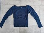 Mooie blauwe boothals trui mt Large, Kleding | Dames, Ophalen of Verzenden, Zo goed als nieuw, Maat 42/44 (L), Blauw
