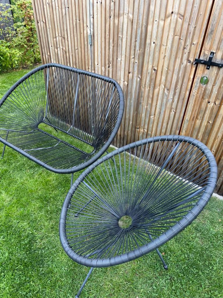 2 Acapulco tuinstoelen en bank, Tuin en Terras, Ophalen, Zo goed als nieuw