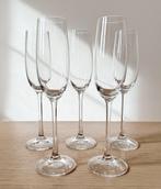 5 x Nachtmann champagneglazen in kristal / kristalglas, Antiek en Kunst, Antiek | Glaswerk en Kristal, Ophalen of Verzenden
