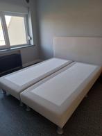 box spring 1m60 breed, Maison & Meubles, Chambre à coucher | Lits boxsprings, Gris, Enlèvement, Utilisé, 200 cm