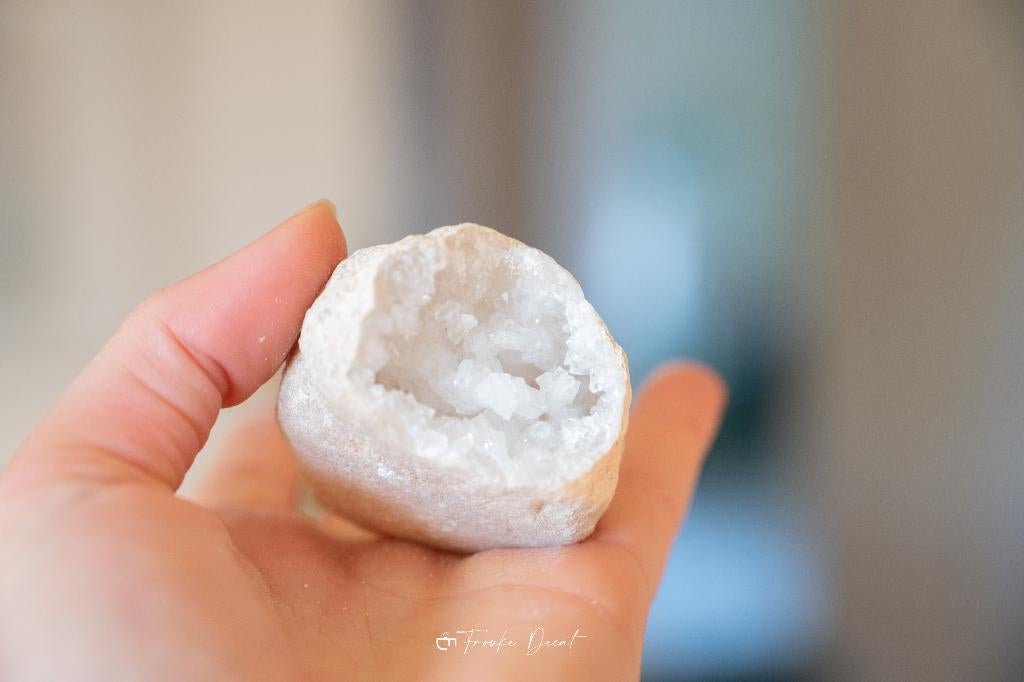 Bergkristal geode 5 cm, Ophalen, Mineraal