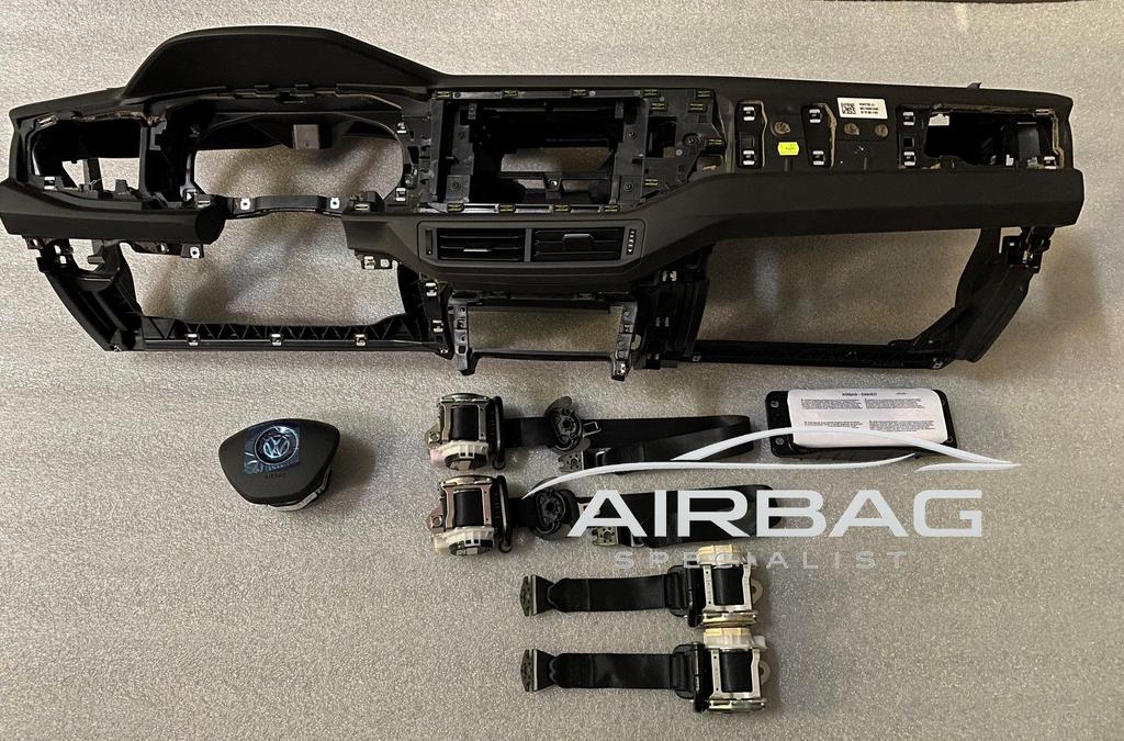 VW POLO 2G airbag set  dashboard stuur airbag gordel 2017+ 2, Gebruikt, -, Volkswagen, -