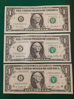 3x 1 dollar USA verschillende jaar set, Ophalen of Verzenden, Noord-Amerika, Setje
