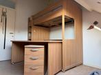 Hoogslaper met lattenbodem bureau en ladenkast, Huis en Inrichting, Slaapkamer | Stapelbedden en Hoogslapers, Ophalen, Hoogslaper