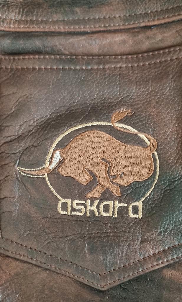 Askara Motorbroek Bruin Maat 54(XL) Bikerbroek Leer, Motoren, Kleding | Motorkleding, Broek | leer, Heren, Tweedehands, Ophalen