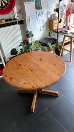 Ronde verstelbare eettafel., Huis en Inrichting, Tafels | Eettafels, Ophalen, Gebruikt, 100 tot 150 cm, Rond