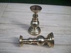 2 massieve zware  koper kandelaars, Ophalen of Verzenden, Koper