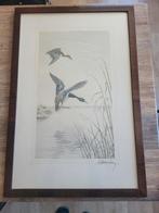 Grande lithographie de Léon Danchin, Enlèvement ou Envoi