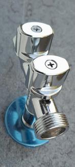 Vanne double service pour l'eau comme neuf à saisir ️️↙️, Bricolage & Construction, Sanitaire, Enlèvement, Comme neuf, Chrome